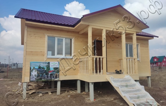 4 Каркасно-щитовой дом Д-3, 9х8.5м, 67.5 М², Московская область, Можайский район, деревня Старое Село. (7)